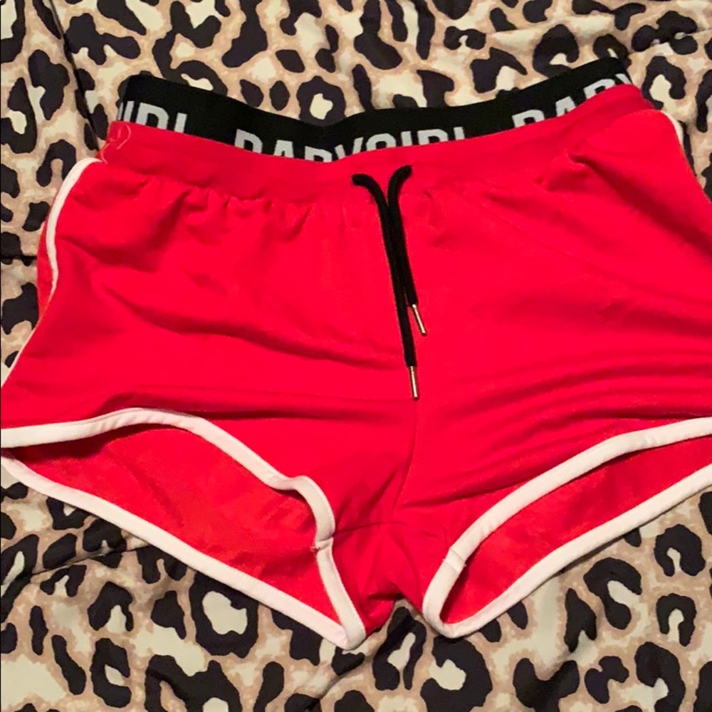 Red shorts